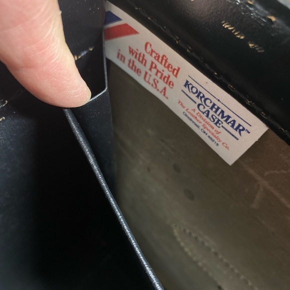 Korchmar Workhorse VINTAGE Attache Lawyer Pilot Physician Briefcase - Picture 10 of 11